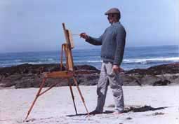 Olaf at his easel